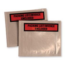 Packing List Envelopes